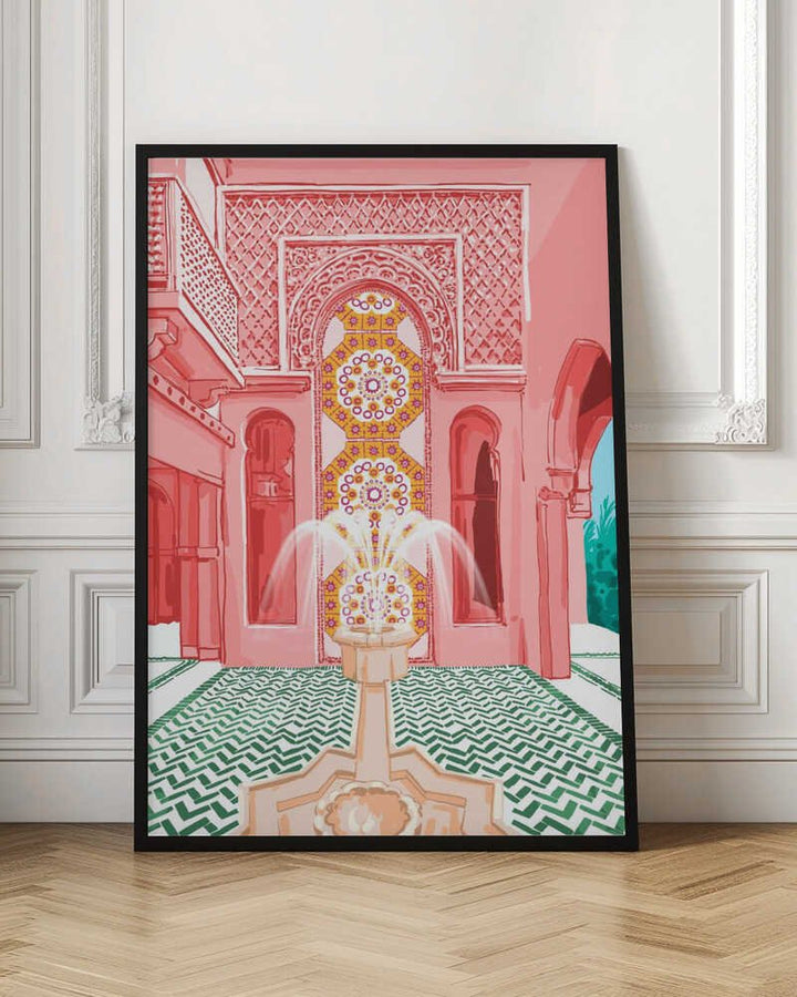 Blush Palace architecture - Stretched Canvas, Poster or Fine Art Print - I Heart Wall Art - Poster Print, Canvas Print or Framed Art Print