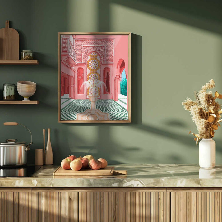 Blush Palace architecture - Stretched Canvas, Poster or Fine Art Print - I Heart Wall Art - Poster Print, Canvas Print or Framed Art Print