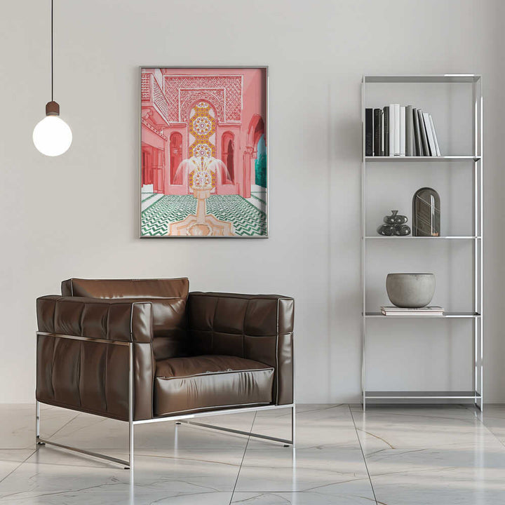 Blush Palace architecture - Stretched Canvas, Poster or Fine Art Print - I Heart Wall Art - Poster Print, Canvas Print or Framed Art Print