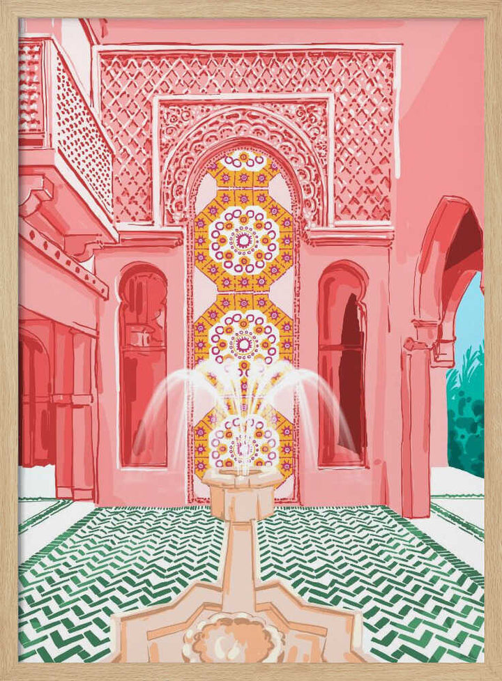 Blush Palace architecture - Stretched Canvas, Poster or Fine Art Print - I Heart Wall Art - Poster Print, Canvas Print or Framed Art Print