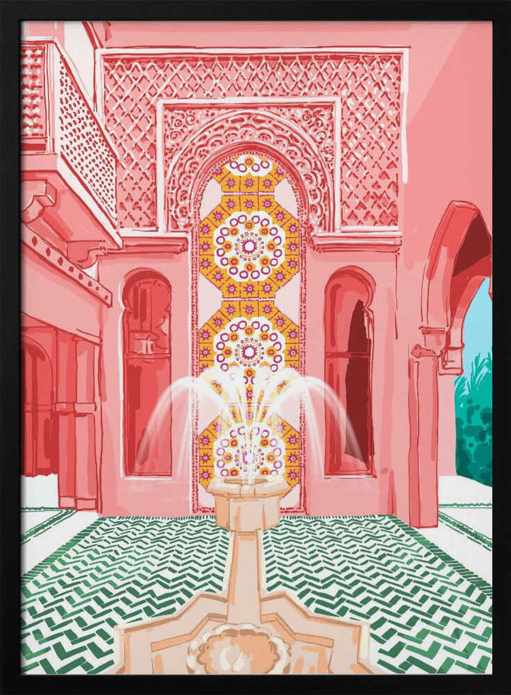 Blush Palace architecture - Stretched Canvas, Poster or Fine Art Print - I Heart Wall Art - Poster Print, Canvas Print or Framed Art Print