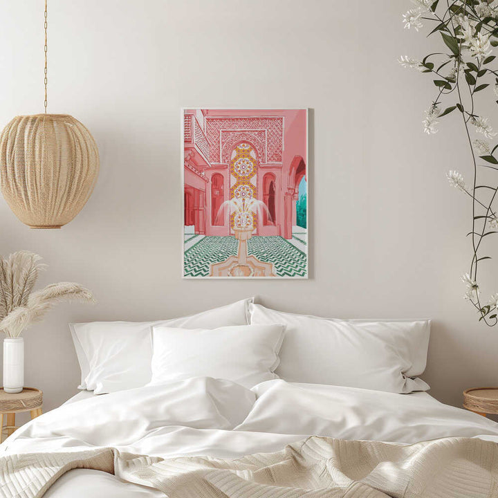 Blush Palace architecture - Stretched Canvas, Poster or Fine Art Print - I Heart Wall Art - Poster Print, Canvas Print or Framed Art Print