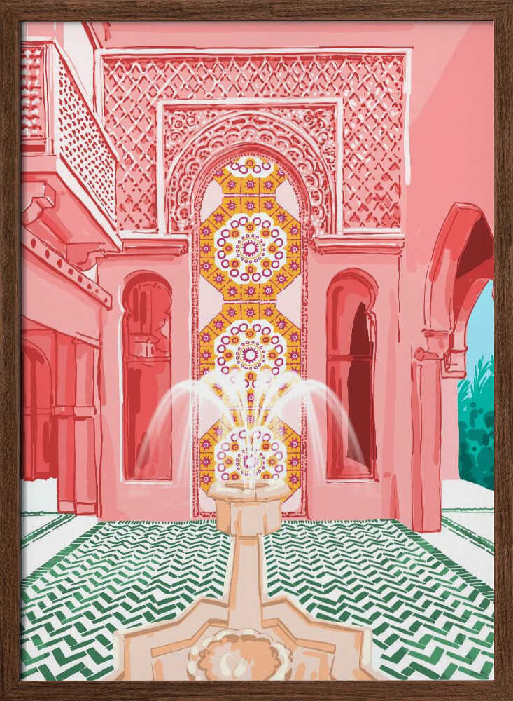 Blush Palace architecture - Stretched Canvas, Poster or Fine Art Print - I Heart Wall Art - Poster Print, Canvas Print or Framed Art Print