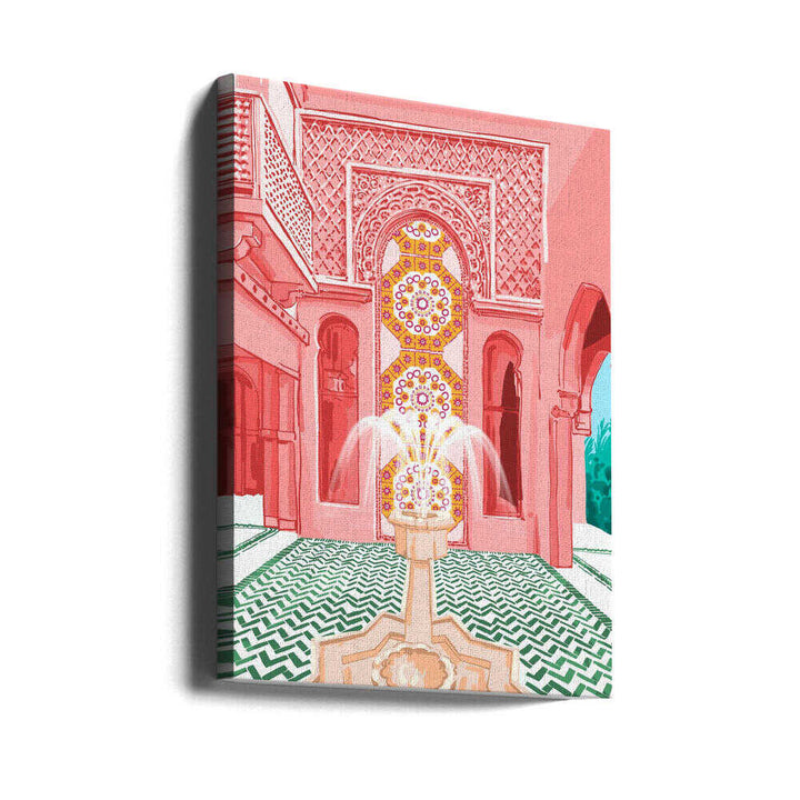 Blush Palace architecture - Stretched Canvas, Poster or Fine Art Print - I Heart Wall Art - Poster Print, Canvas Print or Framed Art Print