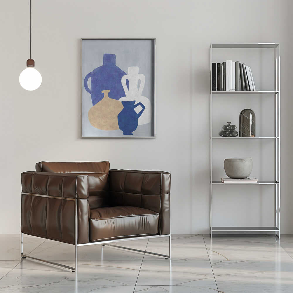 BLUVE - Stretched Canvas, Poster or Fine Art Print - I Heart Wall Art - Poster Print, Canvas Print or Framed Art Print