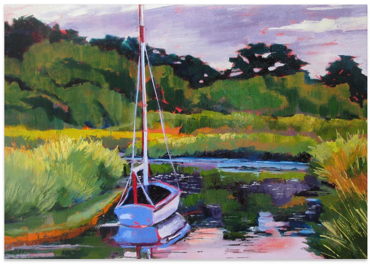 Boat In Little Pleasant Bay - Stretched Canvas, Poster or Fine Art Print I Heart Wall Art