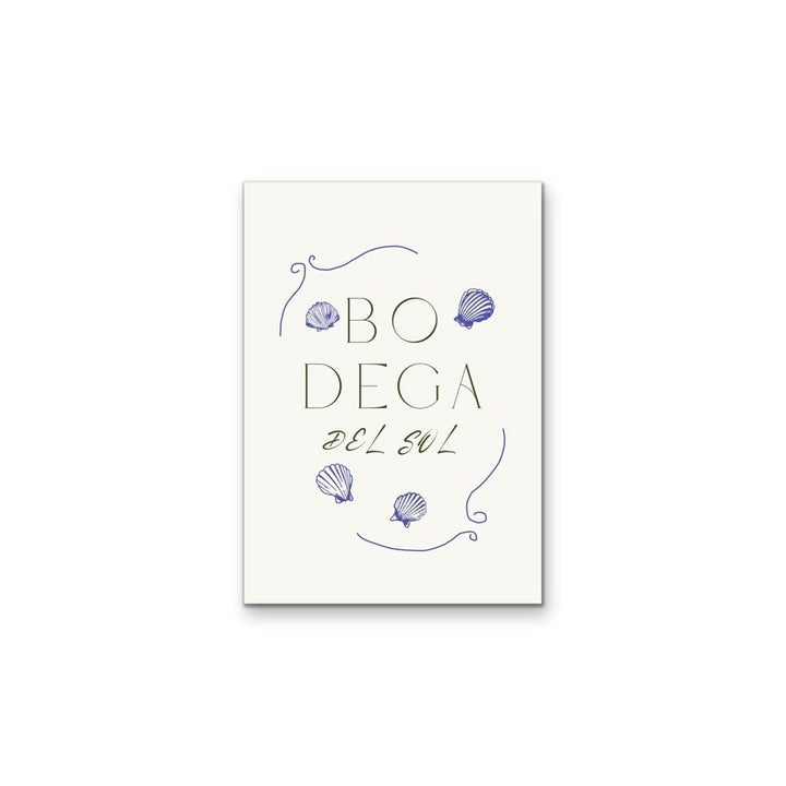 Bodega Del Sol - Coastal Blue Quote, Stretched Canvas or Wall Art Print - I Heart Wall Art - Poster Print, Canvas Print or Framed Art Print