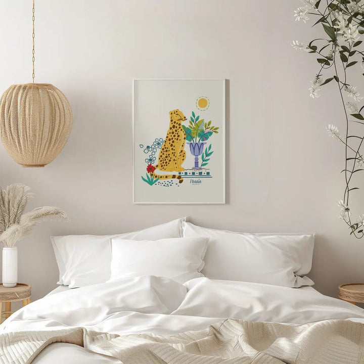 Bohemian Cheetah - Stretched Canvas, Poster or Fine Art Print I Heart Wall Art
