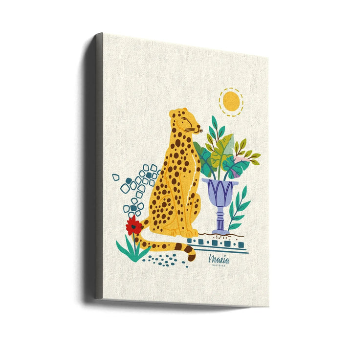 Bohemian Cheetah - Stretched Canvas, Poster or Fine Art Print I Heart Wall Art