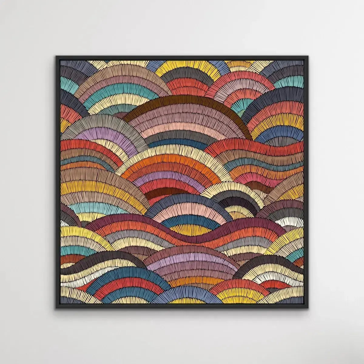 Bohemian Waves (Print Four )- Beautiful Bohemian Style Coloured Print - I Heart Wall Art - Poster Print, Canvas Print or Framed Art Print