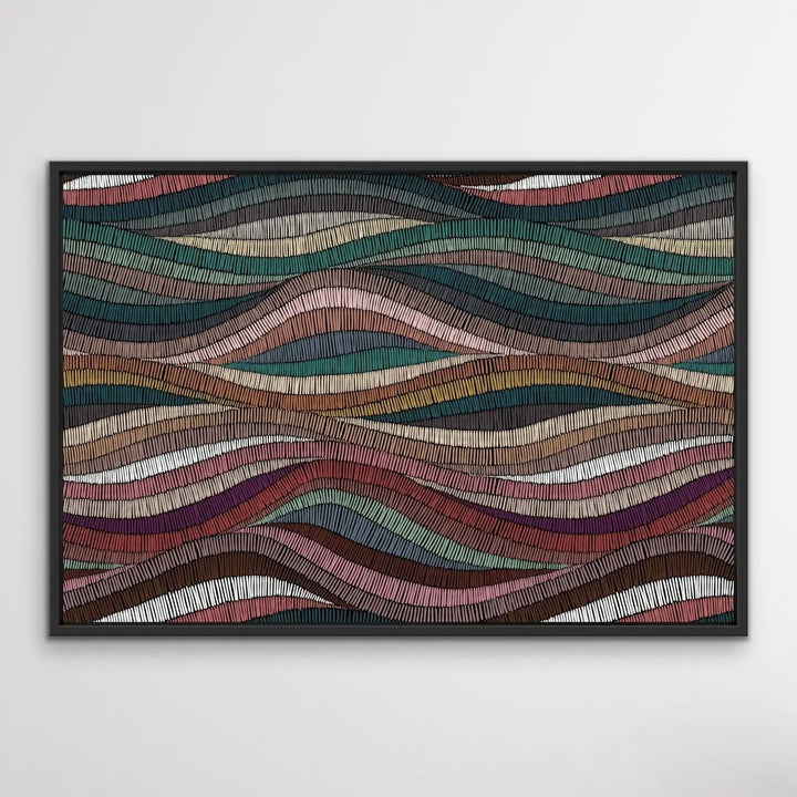 Bohemian Waves (Print One) - Beautiful Bohemian Style Coloured Print - I Heart Wall Art - Poster Print, Canvas Print or Framed Art Print