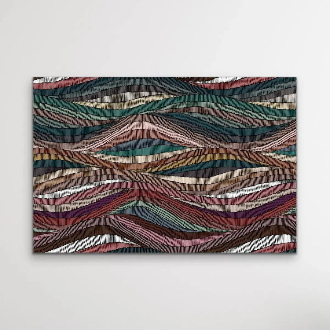 Bohemian Waves (Print One) - Beautiful Bohemian Style Coloured Print - I Heart Wall Art - Poster Print, Canvas Print or Framed Art Print