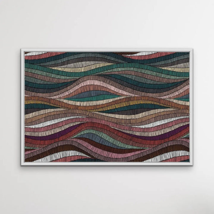 Bohemian Waves (Print One) - Beautiful Bohemian Style Coloured Print - I Heart Wall Art - Poster Print, Canvas Print or Framed Art Print