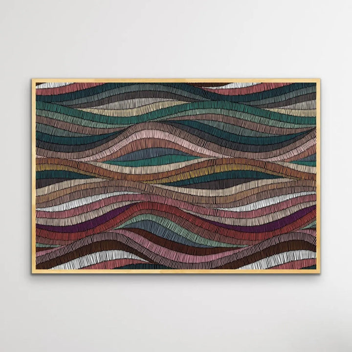 Bohemian Waves (Print One) - Beautiful Bohemian Style Coloured Print - I Heart Wall Art - Poster Print, Canvas Print or Framed Art Print