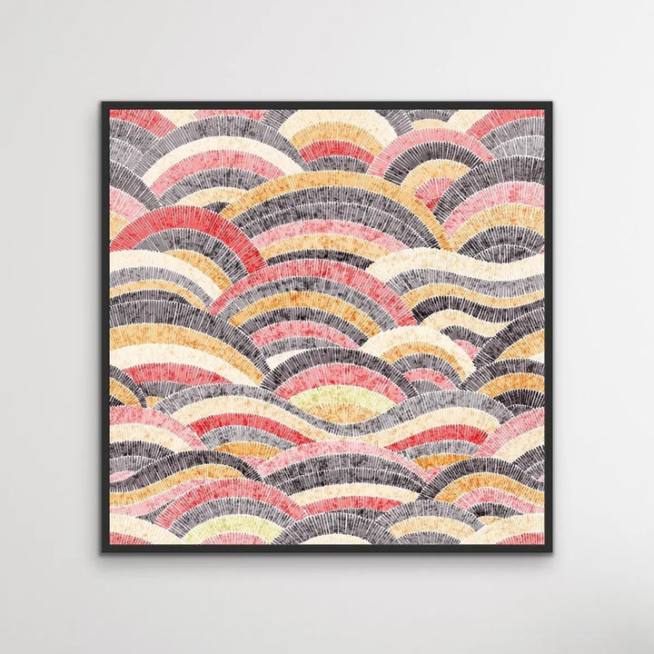 Bohemian Waves (Print Three )- Beautiful Bohemian Style Coloured Print - I Heart Wall Art - Poster Print, Canvas Print or Framed Art Print