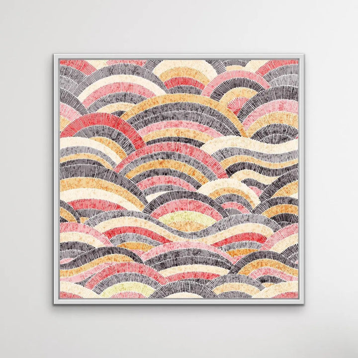 Bohemian Waves (Print Three )- Beautiful Bohemian Style Coloured Print - I Heart Wall Art - Poster Print, Canvas Print or Framed Art Print
