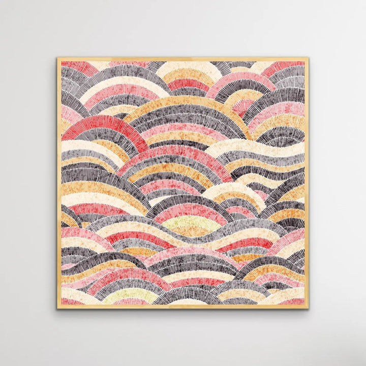 Bohemian Waves (Print Three )- Beautiful Bohemian Style Coloured Print - I Heart Wall Art - Poster Print, Canvas Print or Framed Art Print