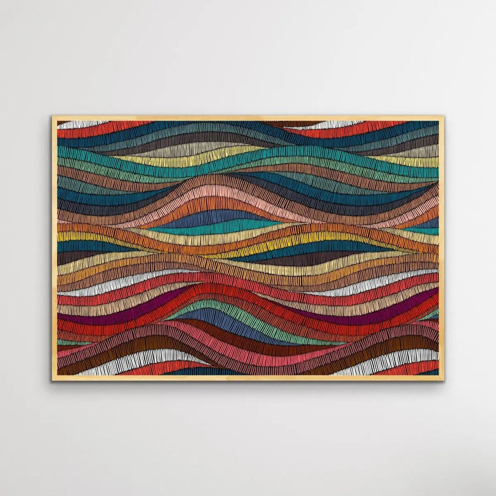 Bohemian Waves (Print Two )- Beautiful Bohemian Style Coloured Print - I Heart Wall Art - Poster Print, Canvas Print or Framed Art Print