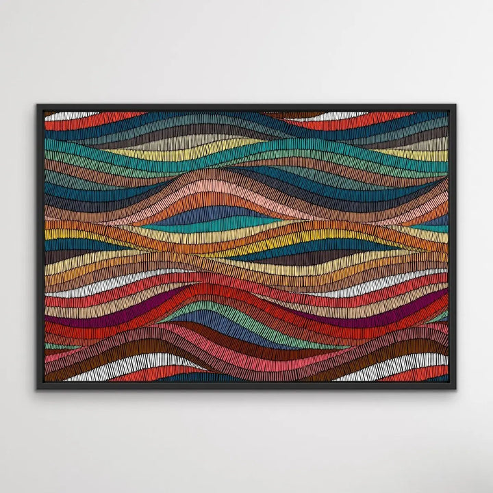 Bohemian Waves (Print Two )- Beautiful Bohemian Style Coloured Print - I Heart Wall Art - Poster Print, Canvas Print or Framed Art Print