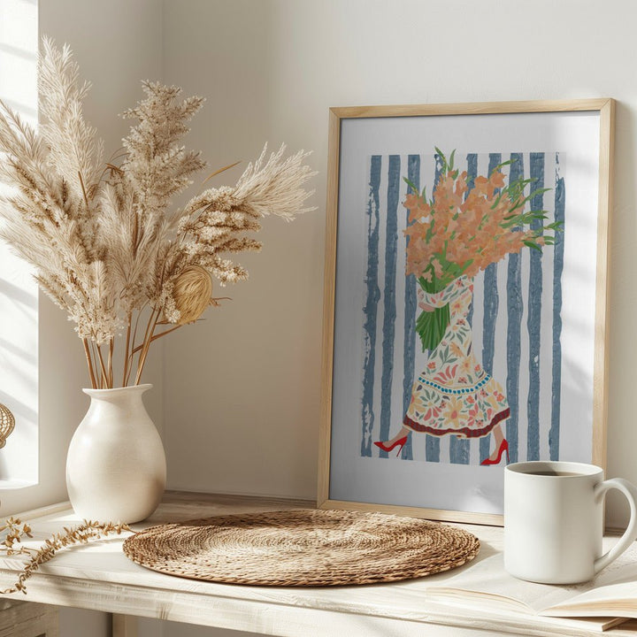 Boho Dress Stripes - Stretched Canvas, Poster or Fine Art Print - I Heart Wall Art - Poster Print, Canvas Print or Framed Art Print