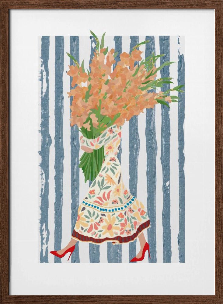 Boho Dress Stripes - Stretched Canvas, Poster or Fine Art Print - I Heart Wall Art - Poster Print, Canvas Print or Framed Art Print