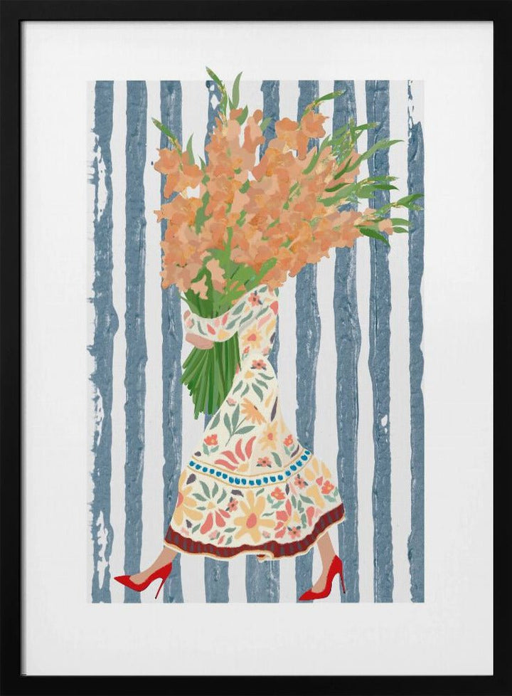 Boho Dress Stripes - Stretched Canvas, Poster or Fine Art Print - I Heart Wall Art - Poster Print, Canvas Print or Framed Art Print