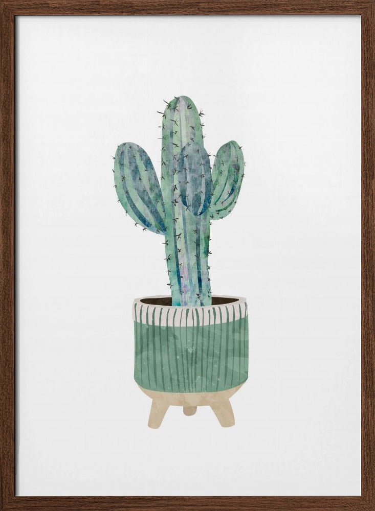 Boho scandi cactus 1 - Stretched Canvas, Poster or Fine Art Print - I Heart Wall Art - Poster Print, Canvas Print or Framed Art Print
