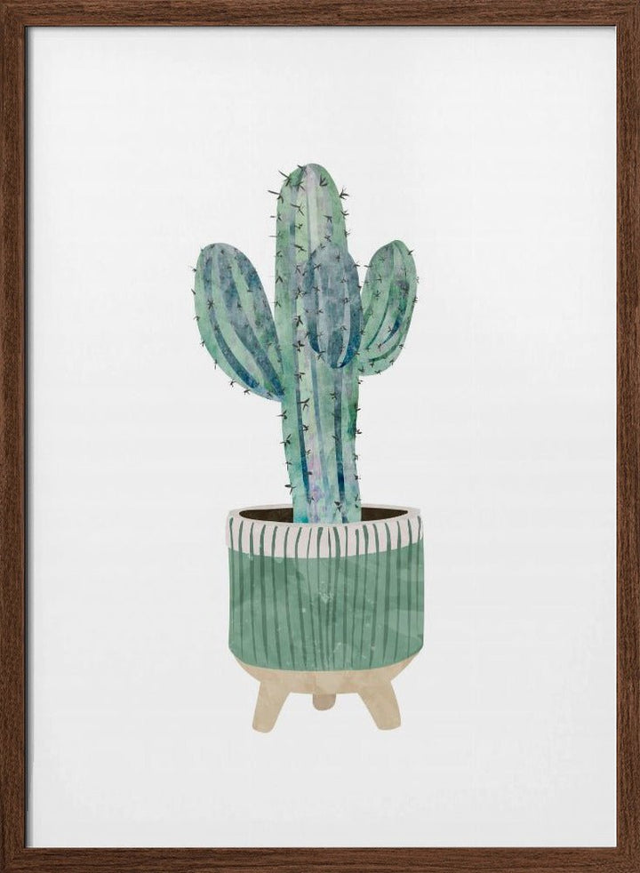 Boho scandi cactus 1 - Stretched Canvas, Poster or Fine Art Print - I Heart Wall Art - Poster Print, Canvas Print or Framed Art Print