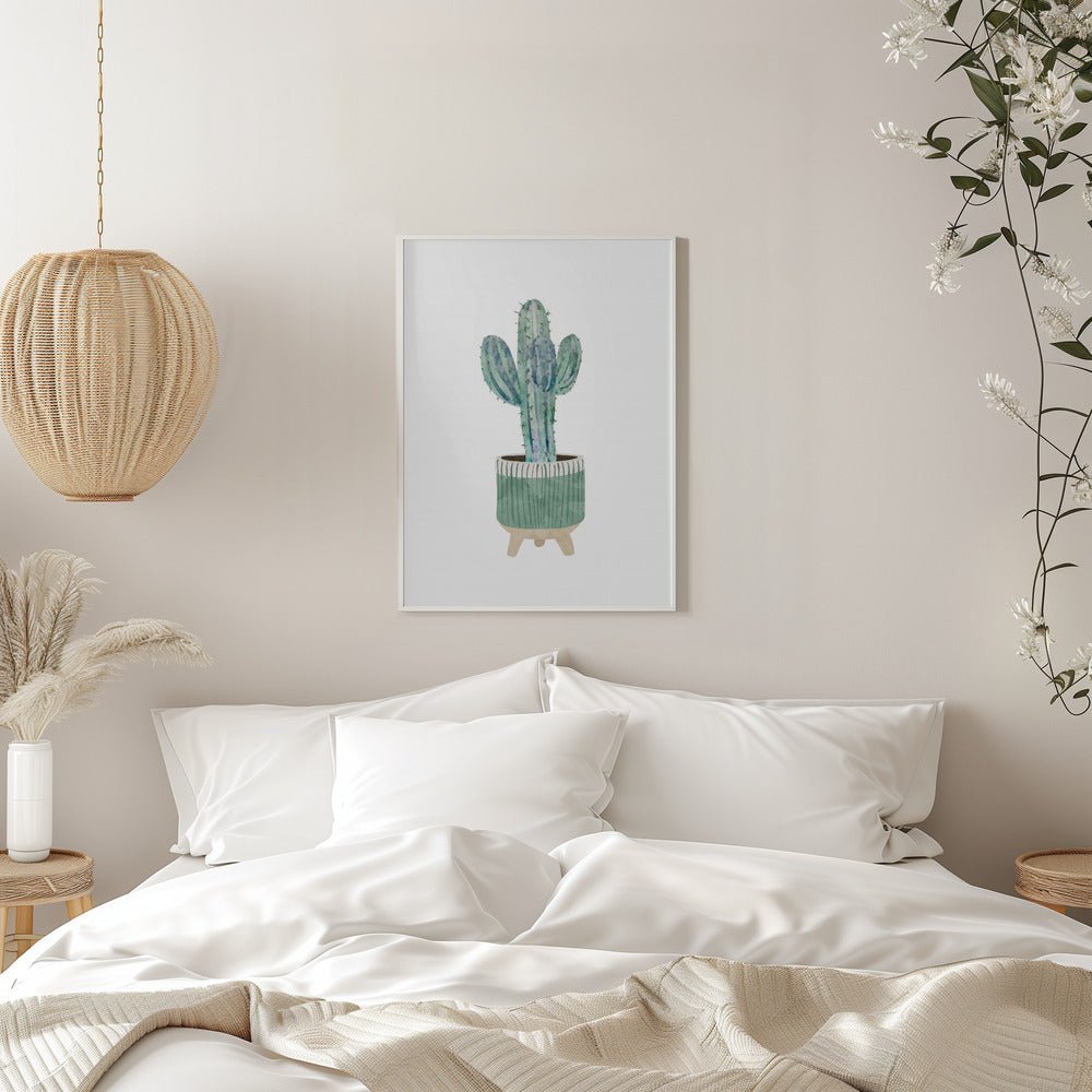 Boho scandi cactus 1 - Stretched Canvas, Poster or Fine Art Print - I Heart Wall Art - Poster Print, Canvas Print or Framed Art Print
