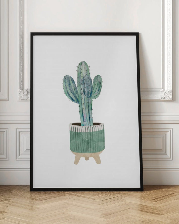 Boho scandi cactus 1 - Stretched Canvas, Poster or Fine Art Print - I Heart Wall Art - Poster Print, Canvas Print or Framed Art Print