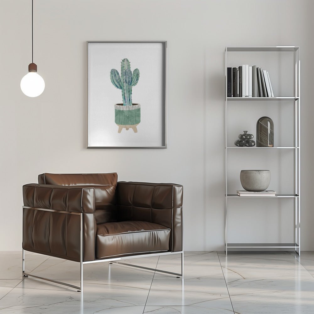 Boho scandi cactus 1 - Stretched Canvas, Poster or Fine Art Print - I Heart Wall Art - Poster Print, Canvas Print or Framed Art Print