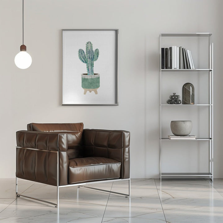 Boho scandi cactus 1 - Stretched Canvas, Poster or Fine Art Print - I Heart Wall Art - Poster Print, Canvas Print or Framed Art Print