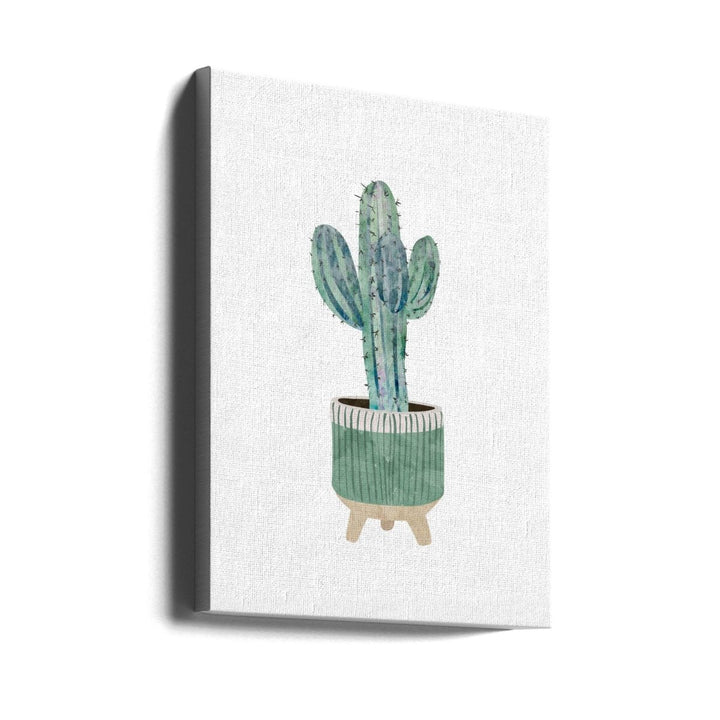 Boho scandi cactus 1 - Stretched Canvas, Poster or Fine Art Print - I Heart Wall Art - Poster Print, Canvas Print or Framed Art Print