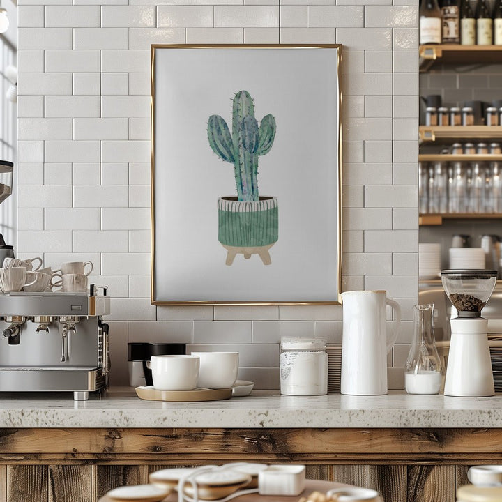 Boho scandi cactus 1 - Stretched Canvas, Poster or Fine Art Print - I Heart Wall Art - Poster Print, Canvas Print or Framed Art Print