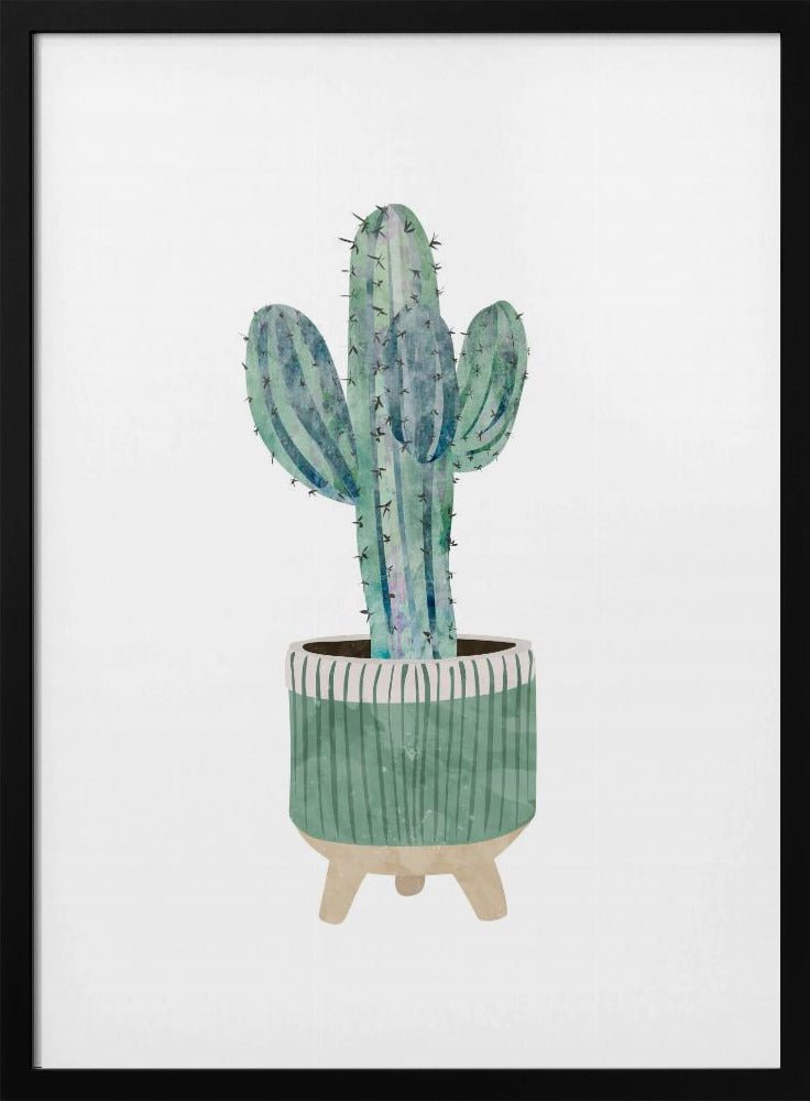 Boho scandi cactus 1 - Stretched Canvas, Poster or Fine Art Print - I Heart Wall Art - Poster Print, Canvas Print or Framed Art Print