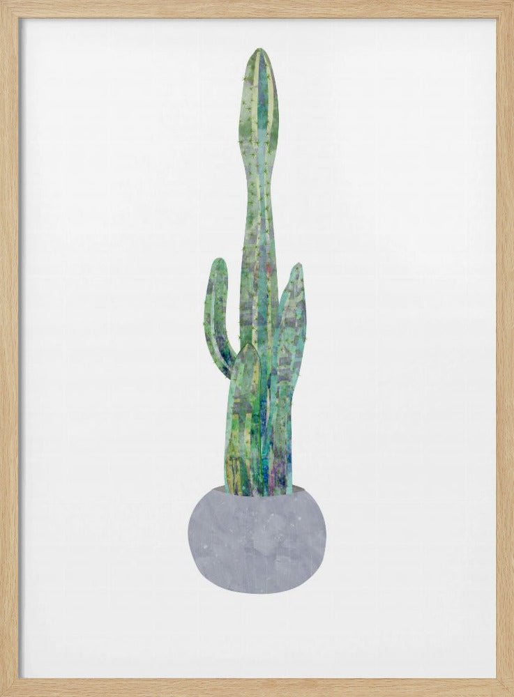 Boho scandi cactus 2 - Stretched Canvas, Poster or Fine Art Print - I Heart Wall Art - Poster Print, Canvas Print or Framed Art Print