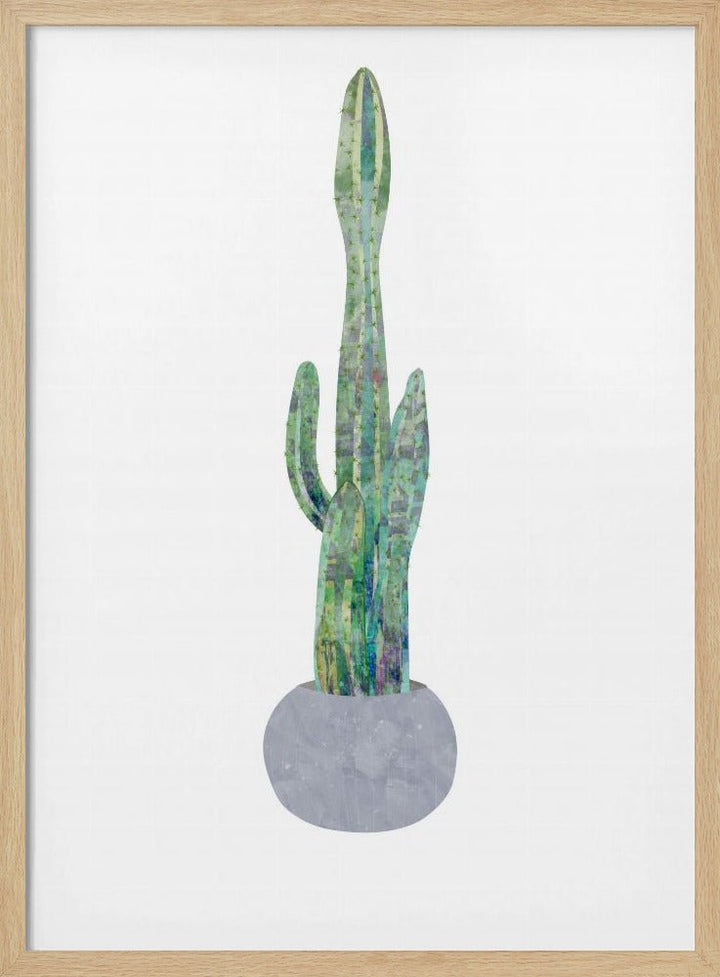Boho scandi cactus 2 - Stretched Canvas, Poster or Fine Art Print - I Heart Wall Art - Poster Print, Canvas Print or Framed Art Print