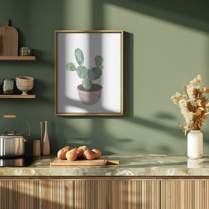 Boho scandi cactus 3 - Stretched Canvas, Poster or Fine Art Print - I Heart Wall Art - Poster Print, Canvas Print or Framed Art Print
