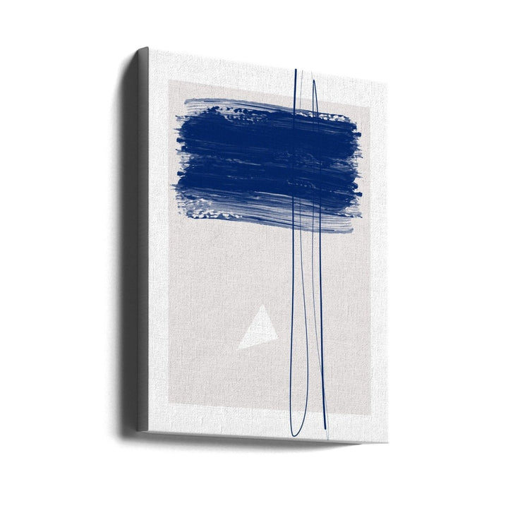 Bold Blue Brushstrokes - Stretched Canvas, Poster or Fine Art Print - I Heart Wall Art - Poster Print, Canvas Print or Framed Art Print