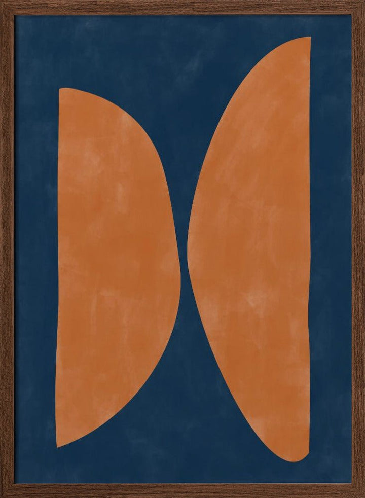 Bold Orange Geometric Shapes - Stretched Canvas, Poster or Fine Art Print - I Heart Wall Art - Poster Print, Canvas Print or Framed Art Print