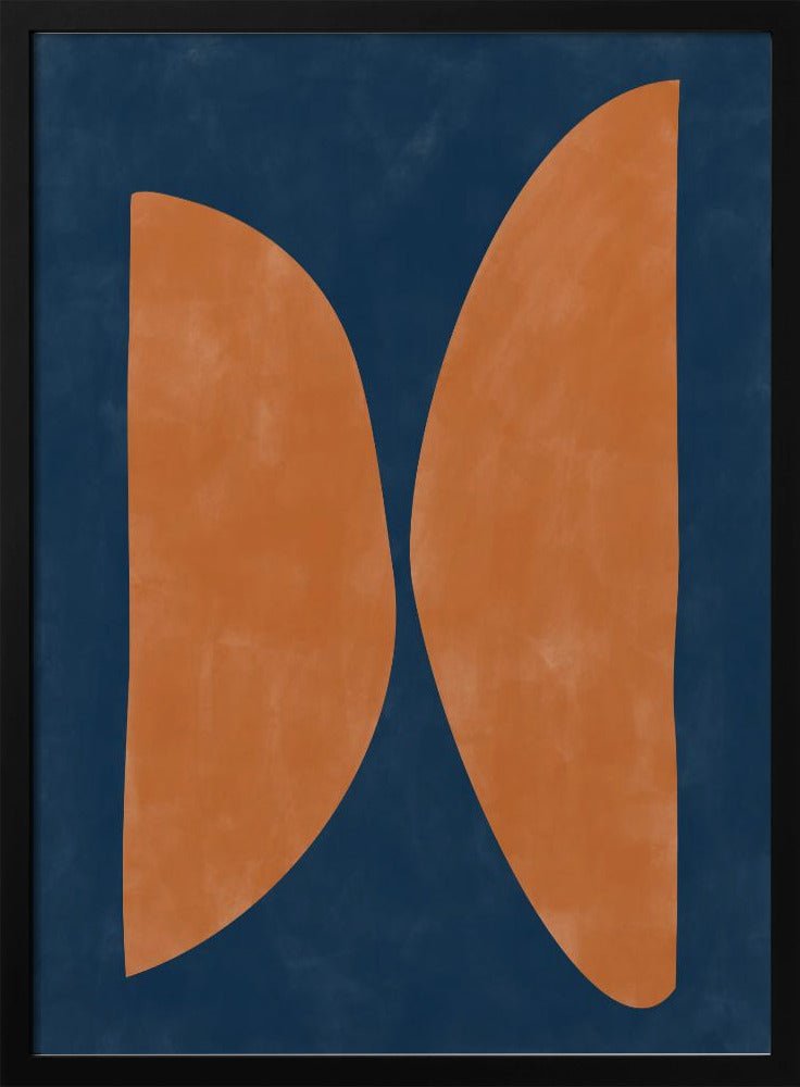 Bold Orange Geometric Shapes - Stretched Canvas, Poster or Fine Art Print - I Heart Wall Art - Poster Print, Canvas Print or Framed Art Print