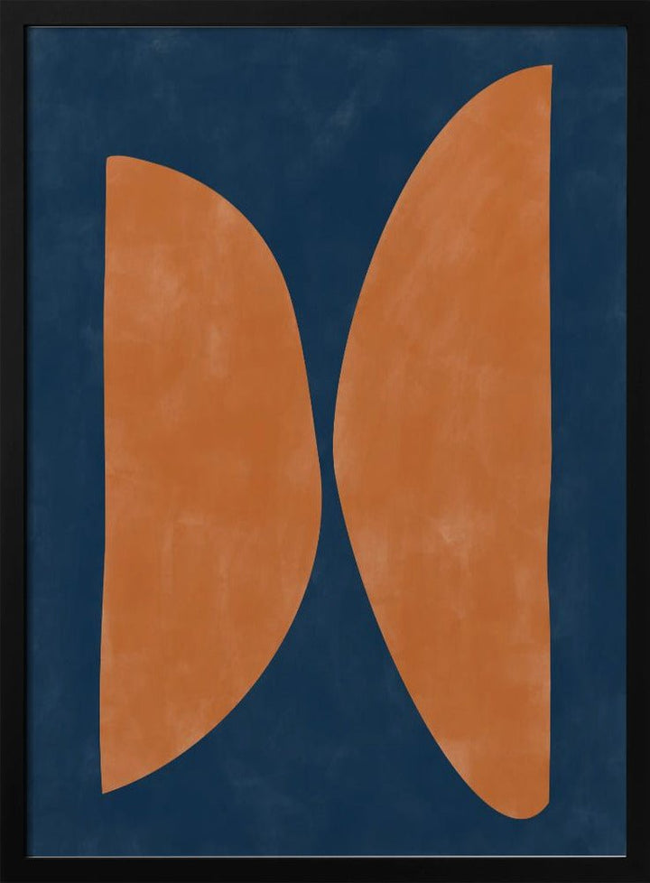 Bold Orange Geometric Shapes - Stretched Canvas, Poster or Fine Art Print - I Heart Wall Art - Poster Print, Canvas Print or Framed Art Print