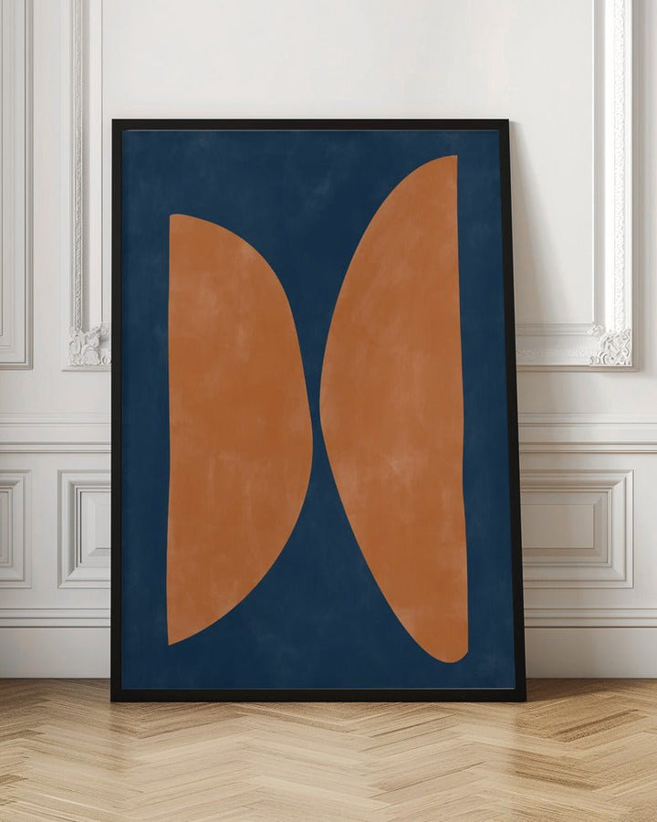 Bold Orange Geometric Shapes - Stretched Canvas, Poster or Fine Art Print - I Heart Wall Art - Poster Print, Canvas Print or Framed Art Print
