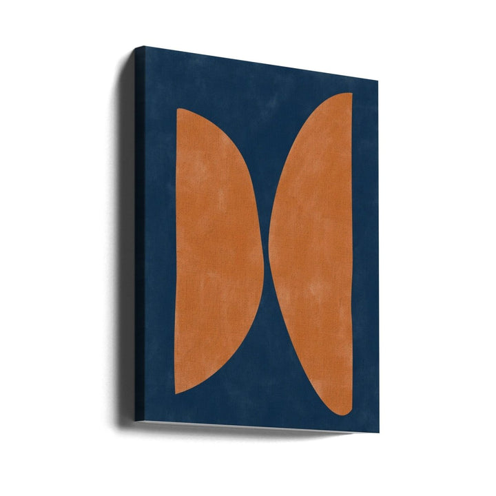 Bold Orange Geometric Shapes - Stretched Canvas, Poster or Fine Art Print - I Heart Wall Art - Poster Print, Canvas Print or Framed Art Print