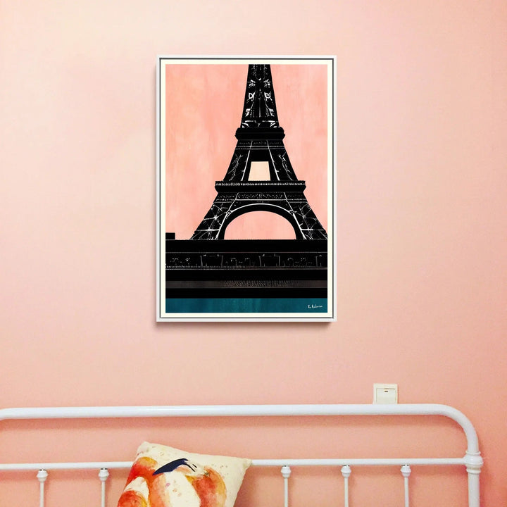 Bon Nuit, Paris by Bo Anderson - Stretched Canvas Print or Framed Fine Art Print - Artwork I Heart Wall Art Australia 