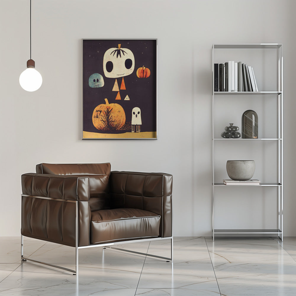 Boo! - Stretched Canvas, Poster or Fine Art Print I Heart Wall Art