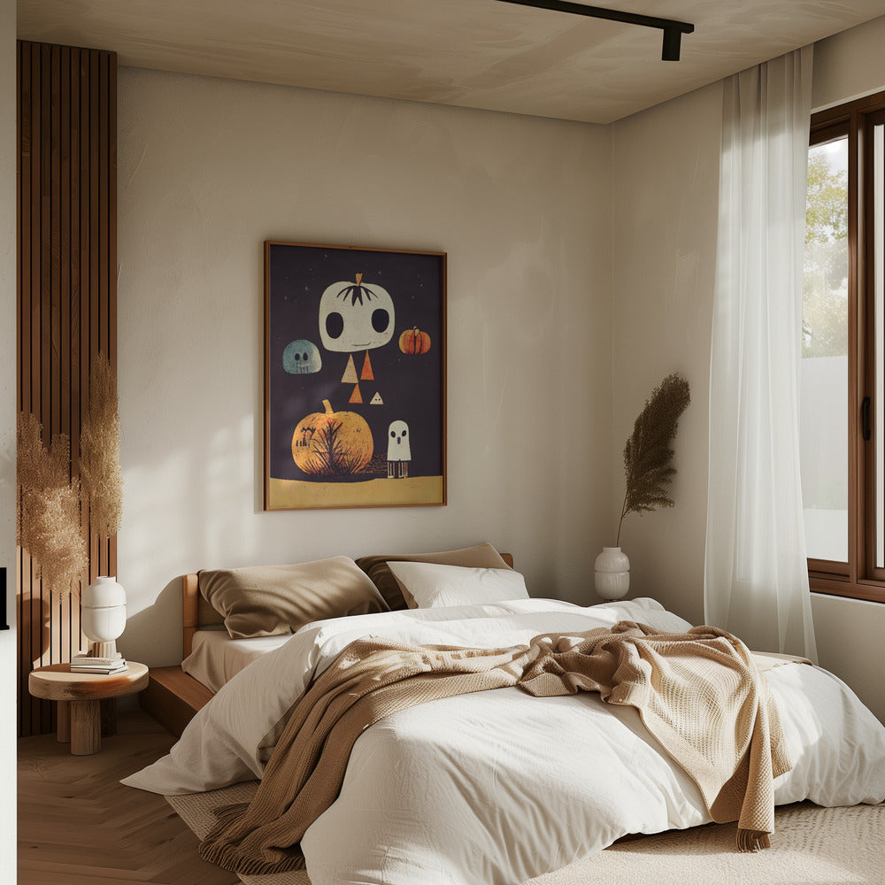 Boo! - Stretched Canvas, Poster or Fine Art Print I Heart Wall Art