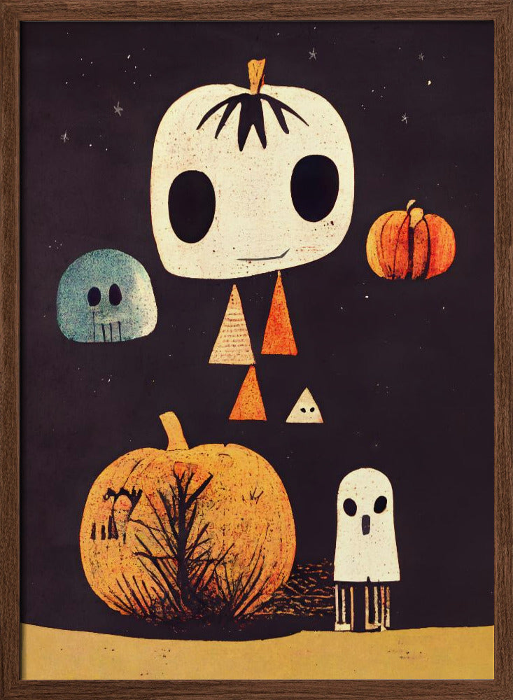 Boo! - Stretched Canvas, Poster or Fine Art Print I Heart Wall Art