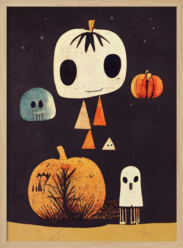 Boo! - Stretched Canvas, Poster or Fine Art Print I Heart Wall Art
