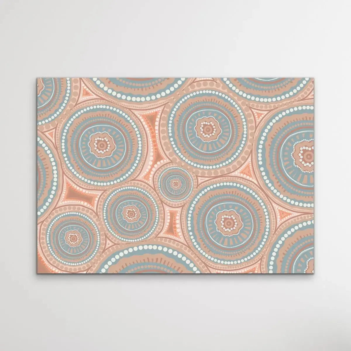 Bora Rings - Original-Aboriginal Art Print By Leah Cummins - I Heart Wall Art - Poster Print, Canvas Print or Framed Art Print